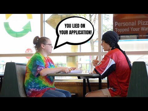 Terrible Subway Job Interview Prank