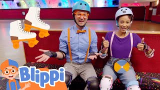 Blippi and Meekah Learn to Roller Skate! | Fun and Educational Videos for Kids