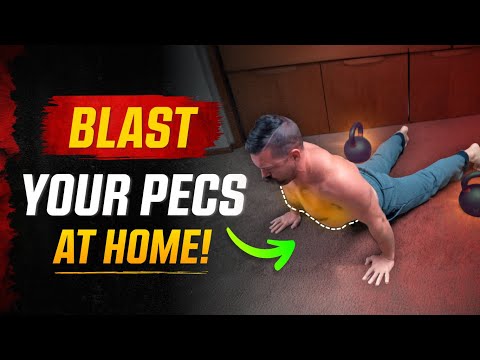 Home Chest Workout [Fast Growth With Kettlebells + Push Ups!] | Coach MANdler