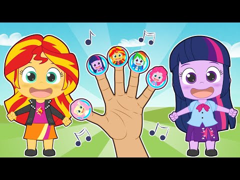 FINGER FAMILY SONG 🦄🦄 Con las chicas Pony