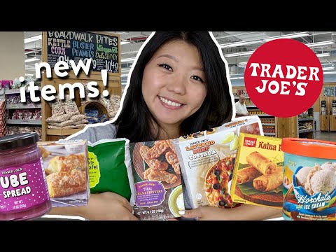 TRADER JOE’S FOOD HAUL! Trying NEW Trader Joe's Frozen Foods & Snacks 2022