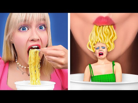 If FOOD were PEOPLE! How to Sneak Snacks with Boys Vs Girls