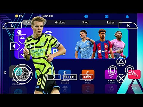 eFootball PES 2024 PPSSPP Full Patch Team Liga Arab Saudi & Erope League Best Graphics