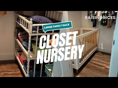 We turned our closet into a nursery