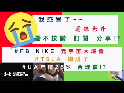 美國股票|#FB #NIKE 元宇宙大爆發  #TSLA 尷尬了 #UA 年增25% 合理價!?