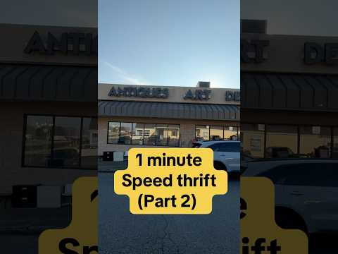 Let’s go speed thrifting (part 2) - Ruckersville Antique mall