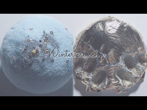 【ASMR】Winter crunchy slime . 冬イメージクランチスライム [音フェチ]