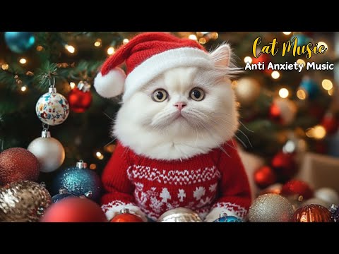 Christmas Piano Music For Cats To Sleep Deeply🎄Relaxing Music To Calm and Sleep Better Your Cats