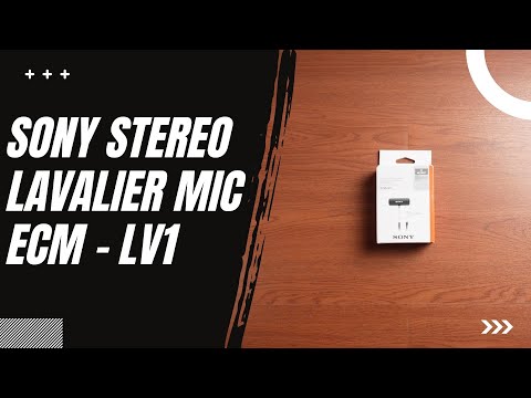 The Sony Stereo Lavalier Microphone -  ECM LV1 with Voice Test and Comparisons