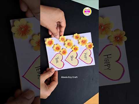 Happy new year card 2025 | New year greeting card 2025 #shorts #youtubeshorts #diy #2025