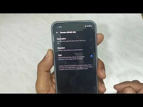 How to change refresh rate in Realme phone 120hz refresh rate setting