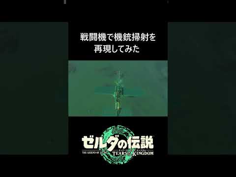 【ティアキン】戦闘機で機銃掃射を再現してみた #ゼルダの伝説ティアーズオブザキングダム #ティアキン攻略 #zeldatotk #ティアキン