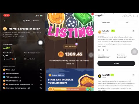 MemeFi Airdrop Listing: How to Check your Airdrop Allocation | MemeFi coin price prediction