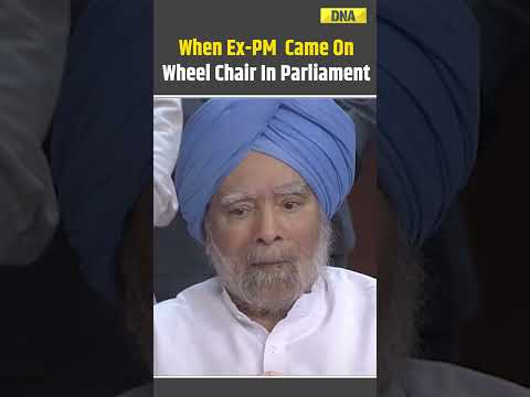 When Ex-PM Manmohan Singh Came On Wheel Chair In Parliament #manmohansingh #manmohansinghdeath