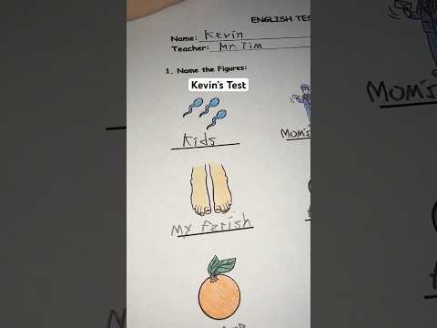 Grading Kevin’s test… #asmr #shorts