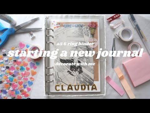 🌟 starting my first 6 ring binder journal | set up & decorate with me