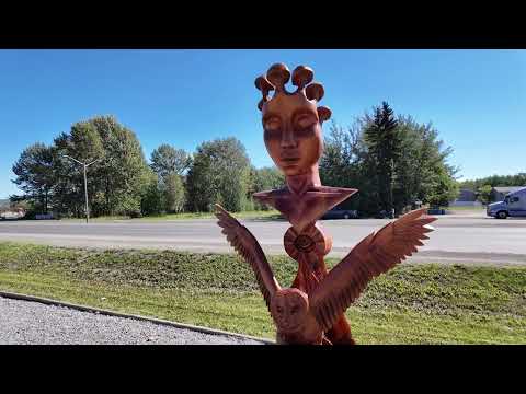 Chetwynd British Columbia - Stunning Chainsaw Carvings All Over The Place!