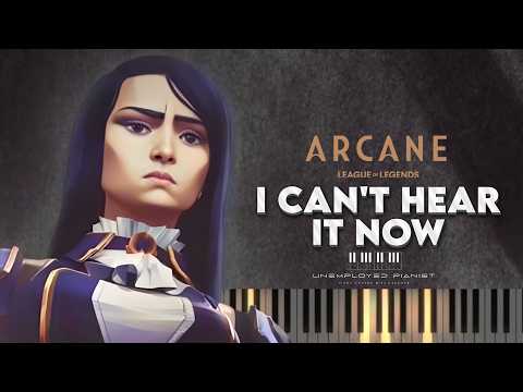 I Can’t Hear It Now from Arcane Season 2 (Piano tutorial and Karaoke)