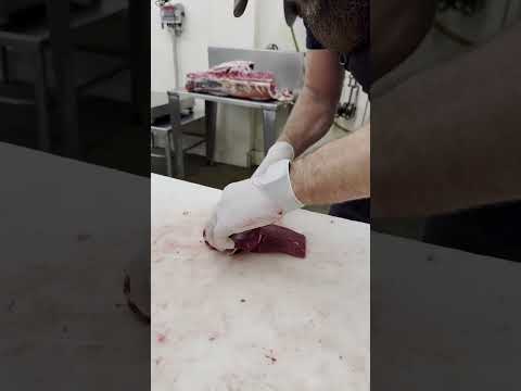 Cutting Deer Flat Iron Steaks 🦌🔪 #shorts