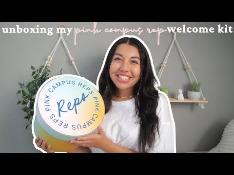 VS PINK CAMPUS REP welcome package unboxing!! | sjsu campus rep 2022-2023