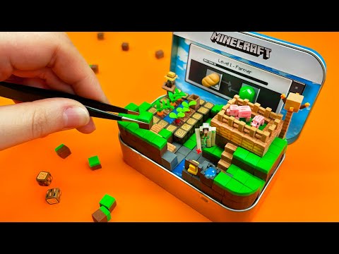 Making Tiny Minecraft Village Box - Part 2 | Polymer Clay