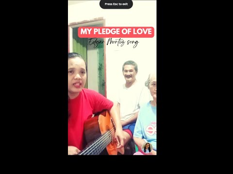 My Pledge of Love Acoustic Cover with my Mama and Papa (an Edgar Mortiz Song) #oldiesbutgoodies