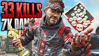 INSANE Mirage 33 KILLS and 7K Damage Apex Legends Gameplay