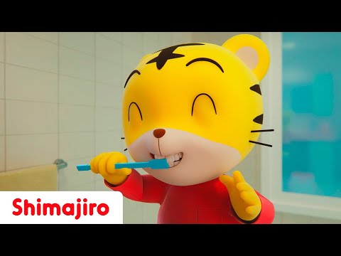 🦷🎶 Brush, Eat Healthy & Smile Bright! | 🥗 Dental Care Songs with Shimajiro 🐯 | Fun for Kids 🎵