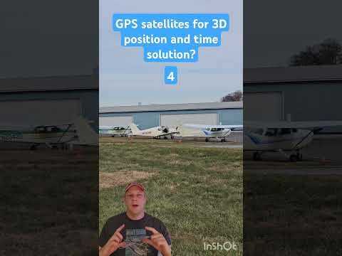 GPS satellites 🛰 for a 3D position and time solution / Private Pilot