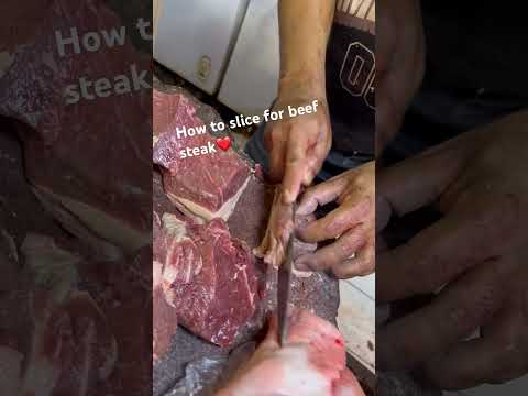 HOW TO SLICE BEEF STEAK I TECHNIQUE HOW TO MAKE IT PERFECT I DO YOU LIKE BEEF? #like #food #share