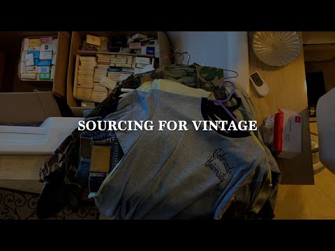 week full of sourcing for vintage clothes