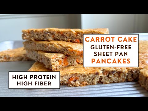 PROTEIN-PACKED Carrot Cake Sheet Pan Pancakes You NEED to Try!