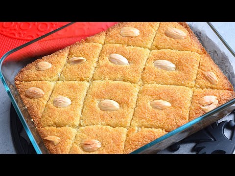 Basbousa Recipe | How to Make Basbousa (Semolina Cake)