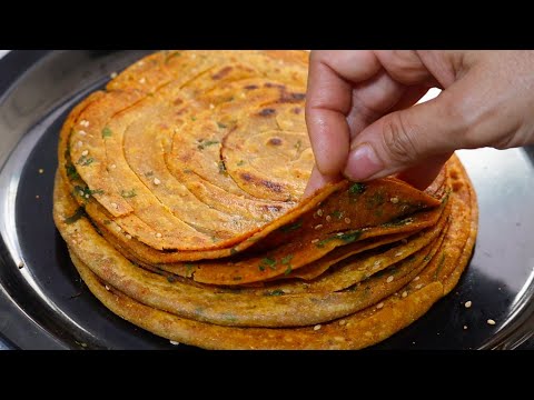 Masaledar laccha paratha | Easy breakfast recipe |