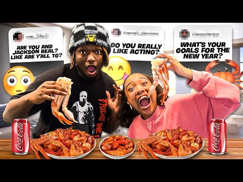 ME AND RJ MADE CRAB LEGS WHILE ANSWERING YOUR QUESTIONS…