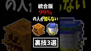 【マイクラ】99%の人が知らない裏技3選【裏技,小技,豆知識,統合版,ゆっくり実況】