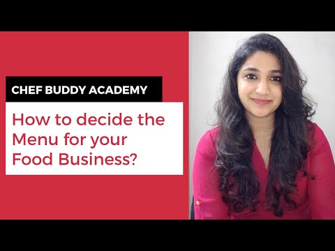 How to decide the Menu for your Food Business? | CHEF BUDDY ACADEMY (2020)