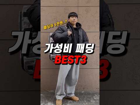 가성비 패딩 Best3 | 4-6만원대 패딩