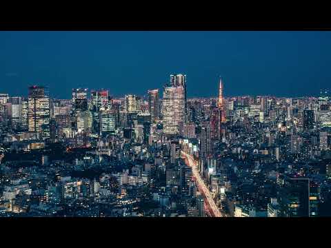 渋谷スカイから撮影した夕景タイムラプス