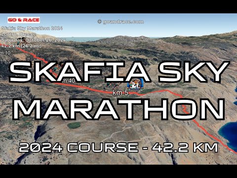 Sfakia Sky Marathon 2024: fly over the marathon course! Video of the race path.