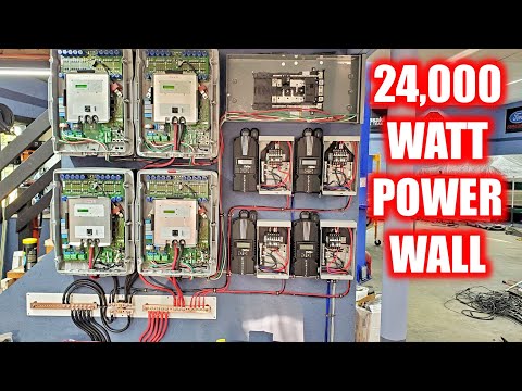 Building A HUGE 240v OFF GRID Solar Power Plant!