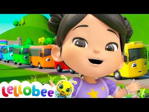 How Many Buses? Help Ella Count During Her Drawing Day | Lellobee City Farm - Kids Playhouse Song