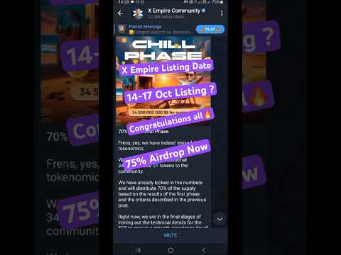 X Empire Listing Date Confirmed | X Empire Airdrop Distribution #shorts #xempireairdrop #airdrop