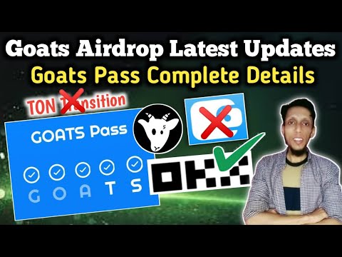 Goats Airdrop: Complete Goats Pass, Distribution, Withdraw & Latest Listing Updates!