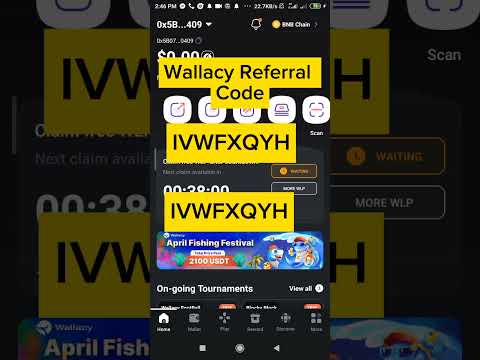 WALLACY REFERRAL CODE।।  WALLACY WALLET AIRDROP REFERRAL CODE।।WALLACY WALLET MINING REFERRAL CODE