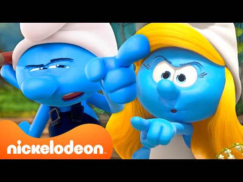 32 Minutes of the Smurfs’ BIGGEST Fights! 💥 | @Nicktoons