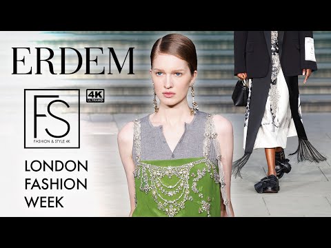 ERDEM Spring Summer 2025 LONDON FASHION WEEK 4K SHOW The British Museum | Maggie Maurer