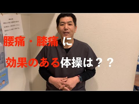 腰痛・膝痛に効果がある体操は？？