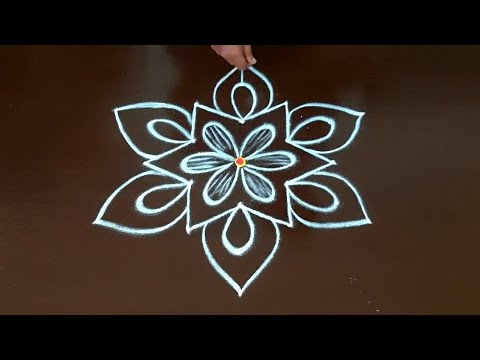 5*3 dots simple rangoli designs🌺thipkiyanji rangoli🌺 Rangoli muggulu 🌺 rangoli kolam