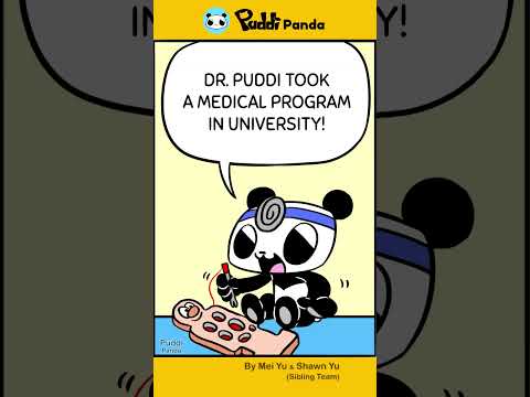 RUN If Your Doctor Says This 😰🩺 | Puddi Panda #shorts #comics #funnycomics